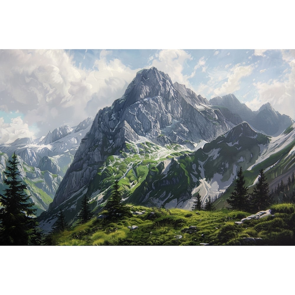 Peinture Des Montagnes Rocheuses