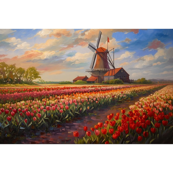 Peinture Des Tulipes