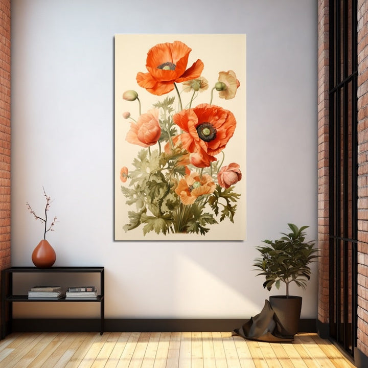 Peinture Dessin Coquelicots