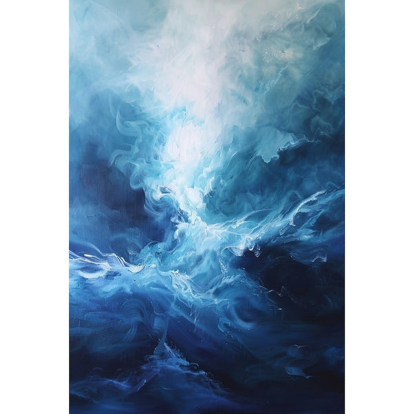 Peinture Eau de Mer, art mural décoration nature