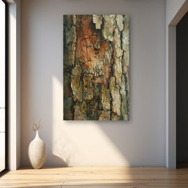 Peinture Écorce D'Arbre, art mural décoration nature