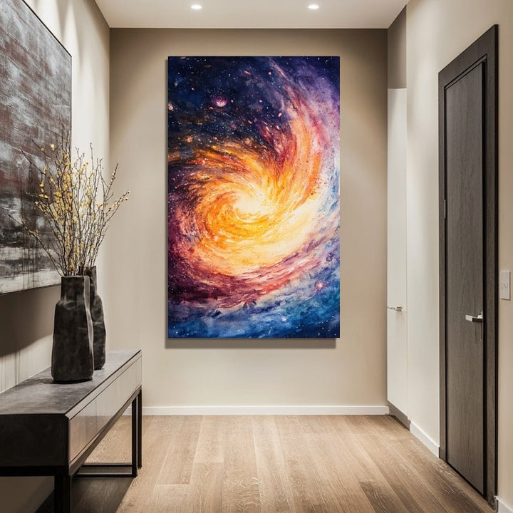 Peinture Effet Galaxie, art mural décoration nature