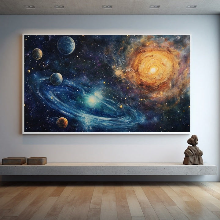 Peinture Espace, art mural décoration nature