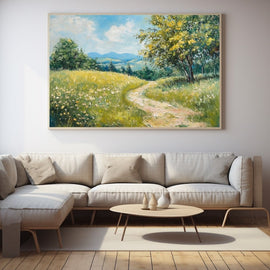 Peinture Été, art mural décoration nature