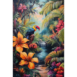 Peinture Exotique Toile, art mural décoration nature