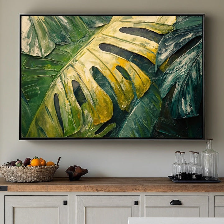 Peinture Feuillage Tropical