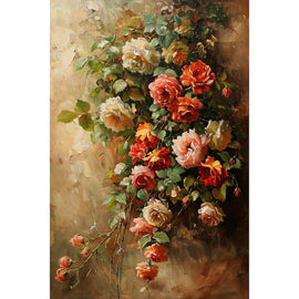 Peinture Flamande Fleurs, art mural décoration nature
