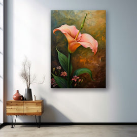 Peinture Fleur Acrylique, art mural décoration nature