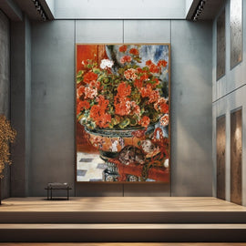 Peinture Fleur Célèbre, art mural décoration nature