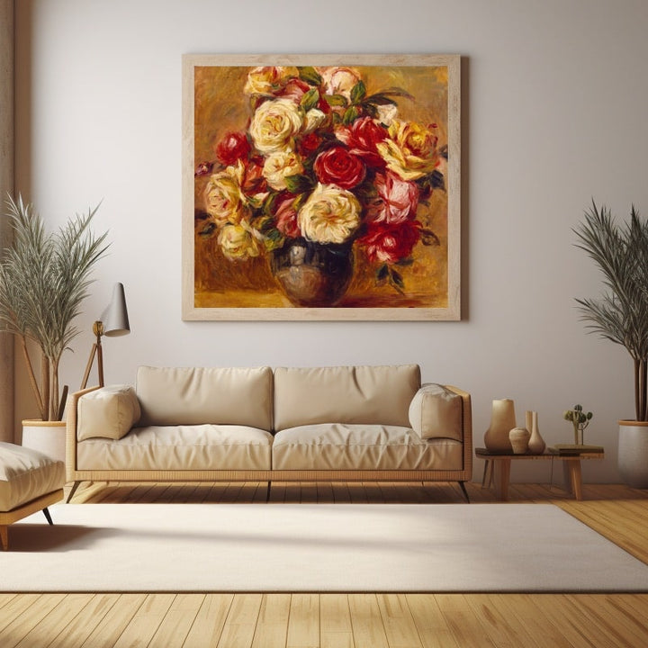 Peinture Fleur Connue, art mural décoration nature
