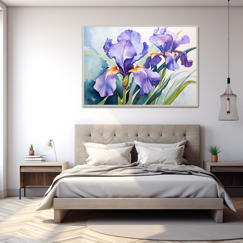 Peinture Fleur D'Iris