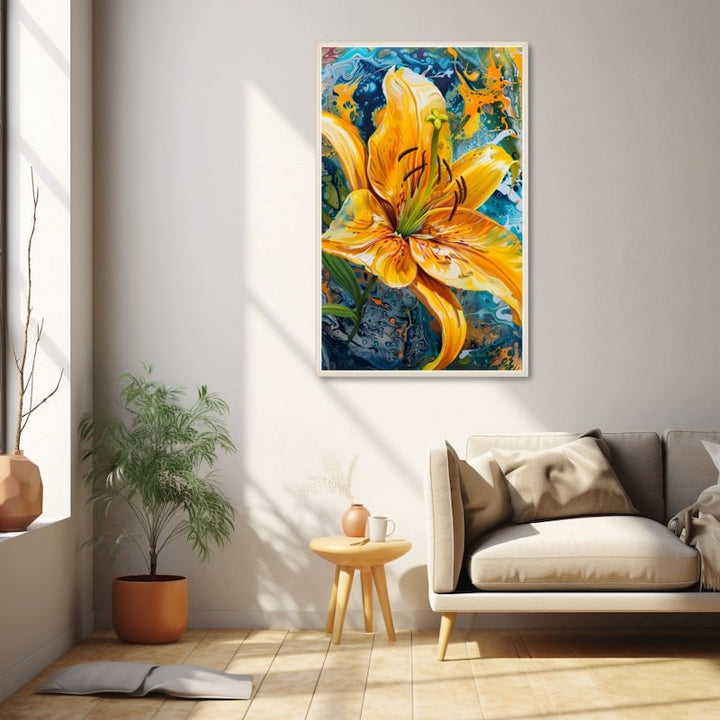 Peinture Fleur Jaune