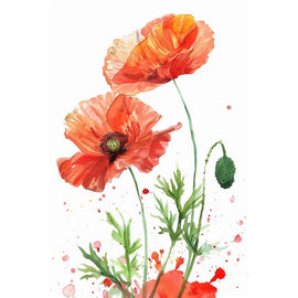 Peinture Fleur Pavot