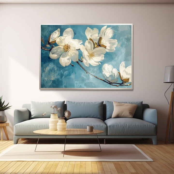 Peinture Fleurs Blanches