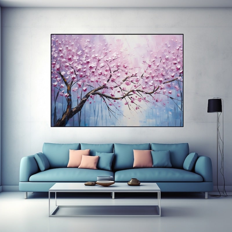 Peinture Fleurs Cerisier