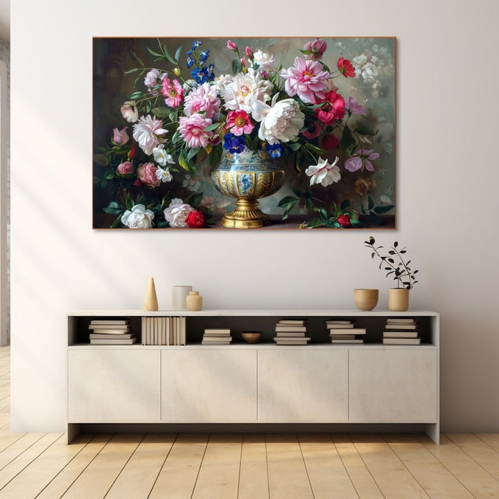 Peinture Fleurs Dans Un Vase
