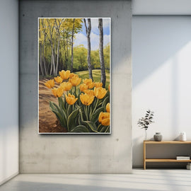 Peinture Fleurs De Printemps, art mural décoration nature
