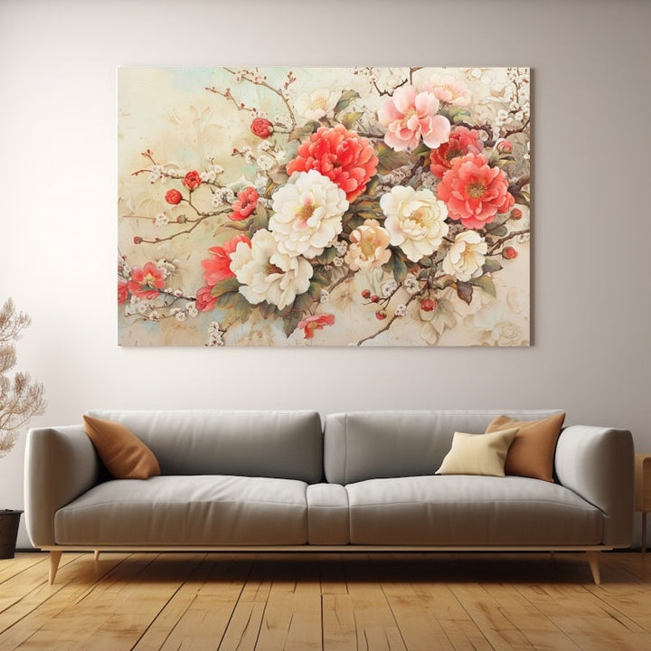 Peinture Fleurs Japonaises