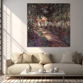 Peinture Fleurs Monet, art mural décoration nature