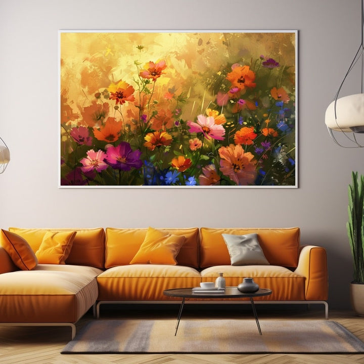 Peinture Fleurs Stylisées