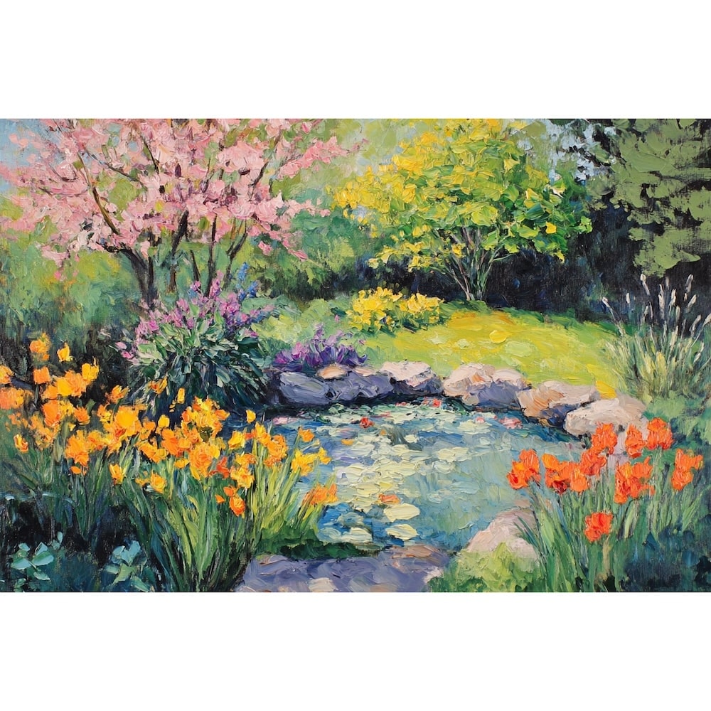 Peinture Fleurs du Printemps