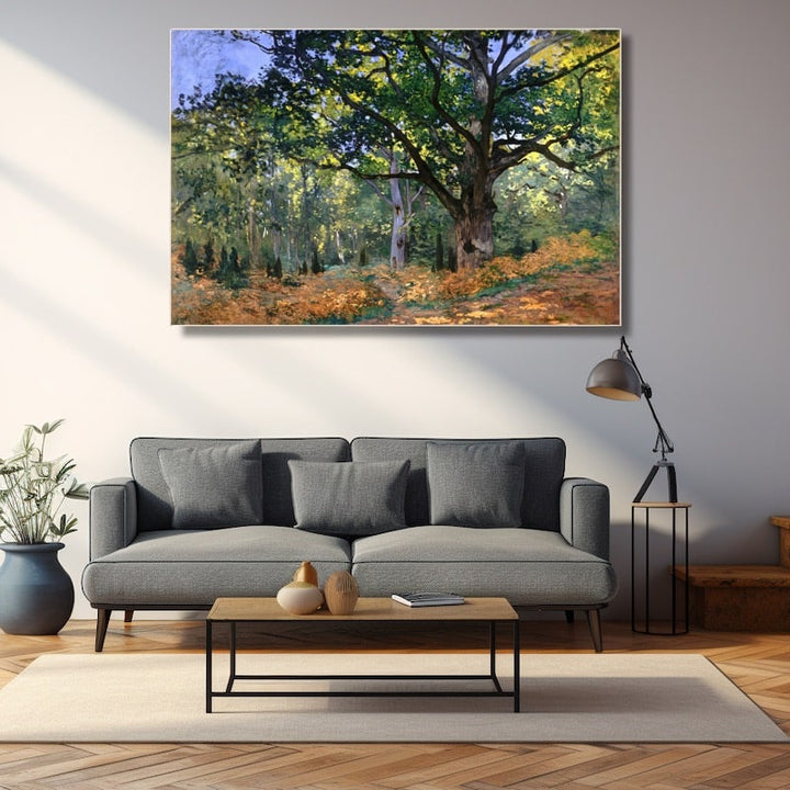 Peinture Forêt Célèbre, art mural décoration nature