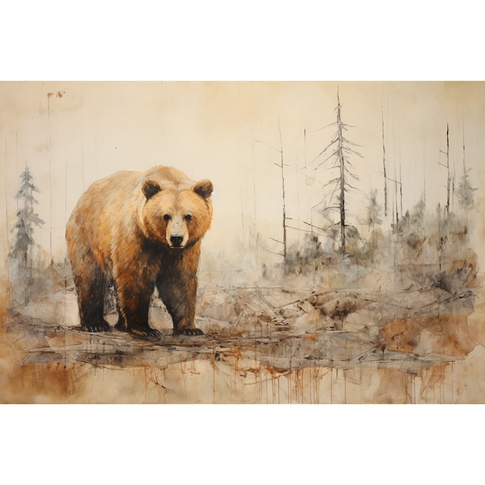 Peinture Fourchette Ours