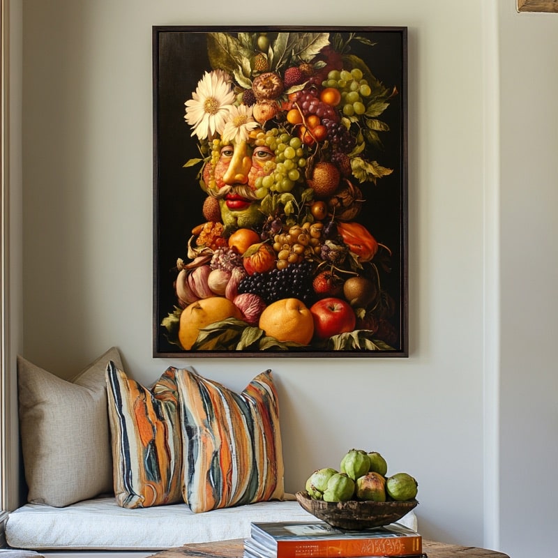 Peinture Fruit Visage