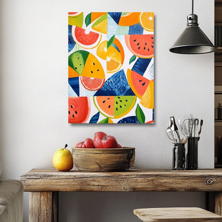 Peinture Fruits Contemporain, art mural décoration nature