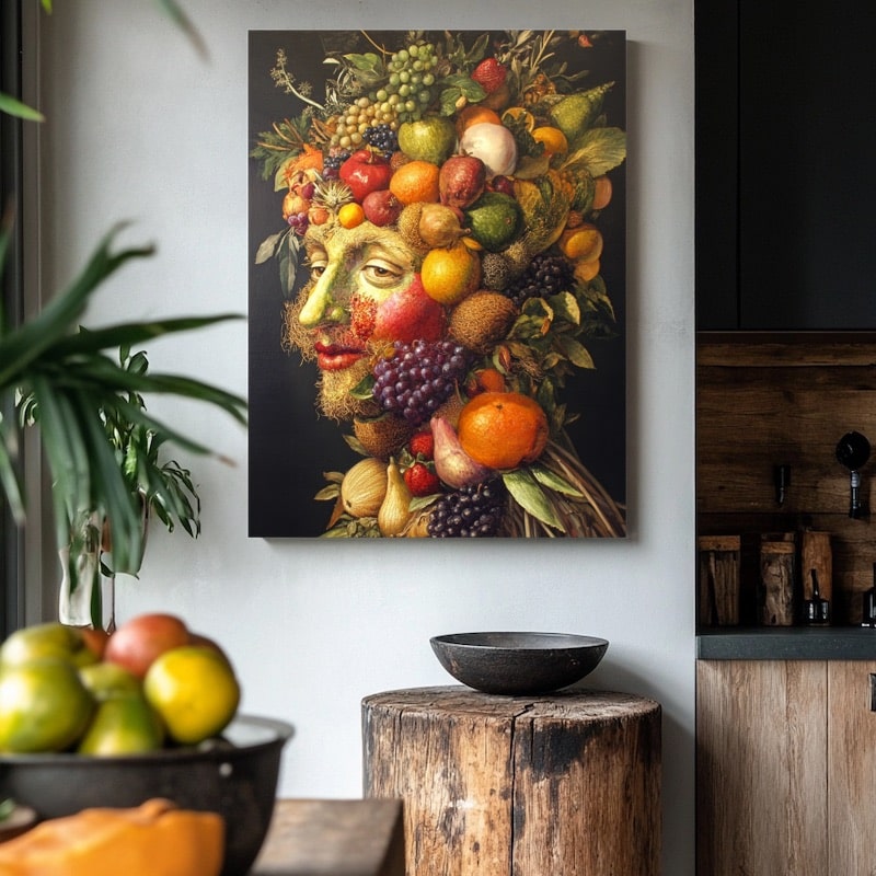 Peinture Fruits Visage