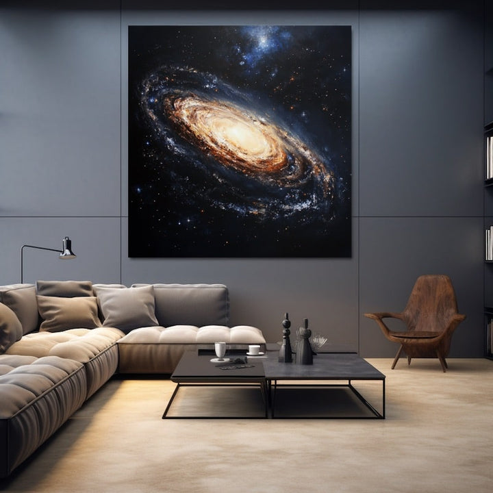 Peinture Galaxie Acrylique, art mural décoration nature