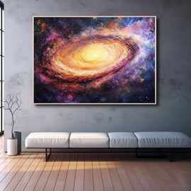 Peinture Galaxie Dessin, art mural décoration nature