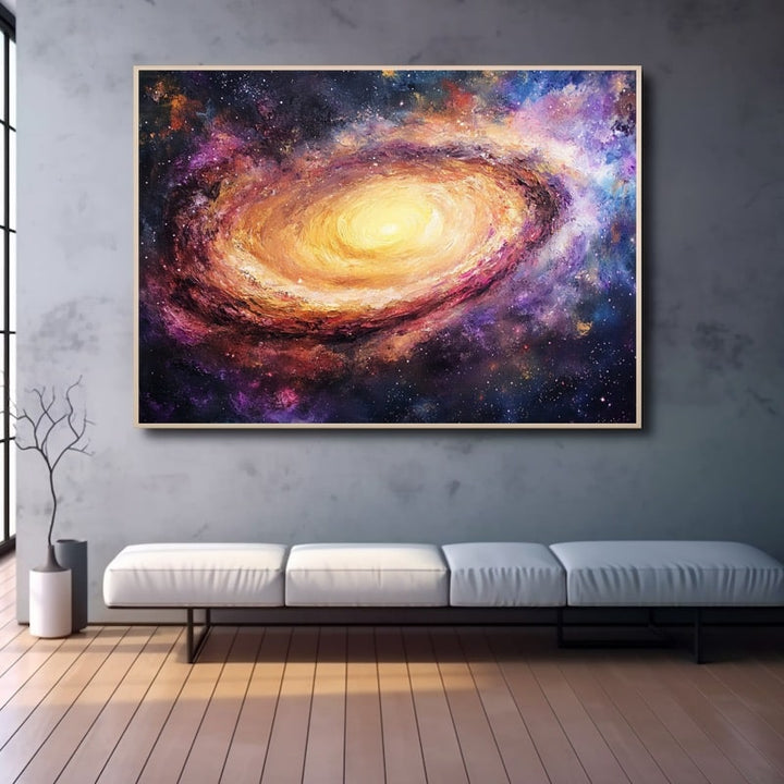 Peinture Galaxie Dessin, art mural décoration nature