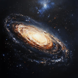 Peinture Galaxie Acrylique, art mural décoration nature