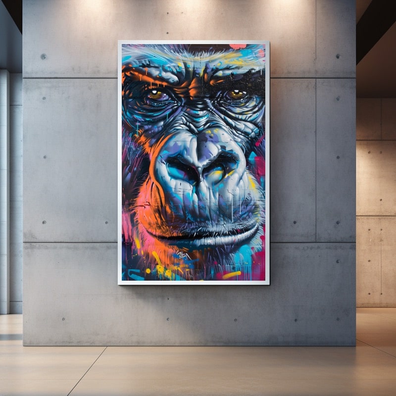 Peinture Gorille Street Art