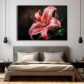 Peinture Grosse Fleur, art mural décoration nature