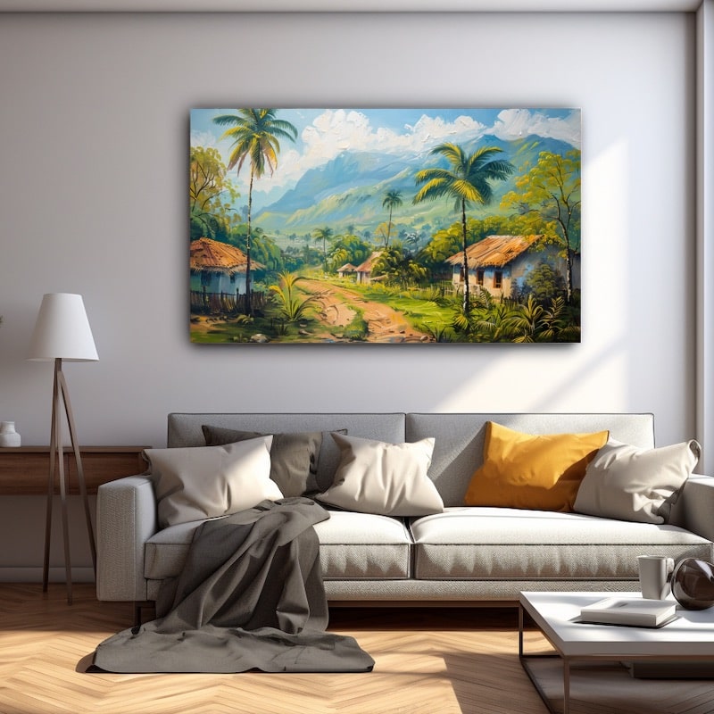 Peinture Haïtienne Paysage