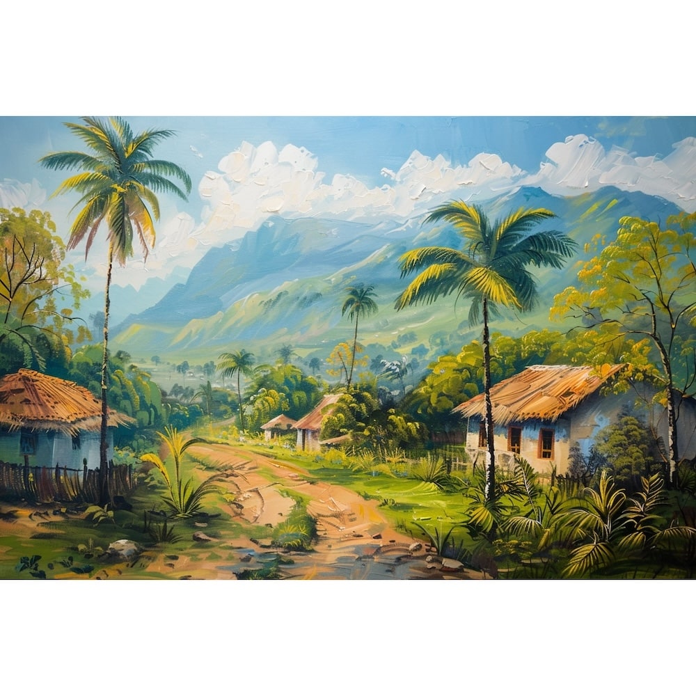 Peinture Haïtienne de Paysage