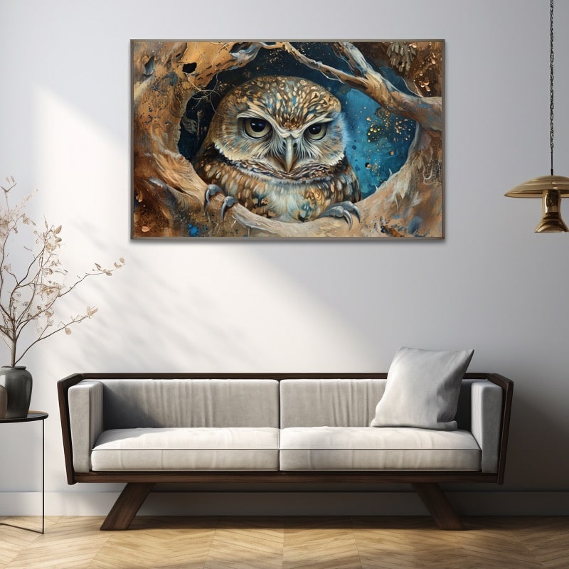 Peinture Hibou Chouette