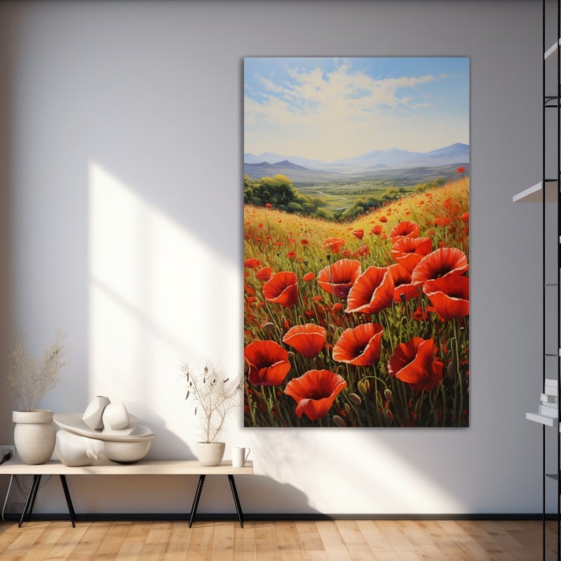 Peinture Huile Coquelicots