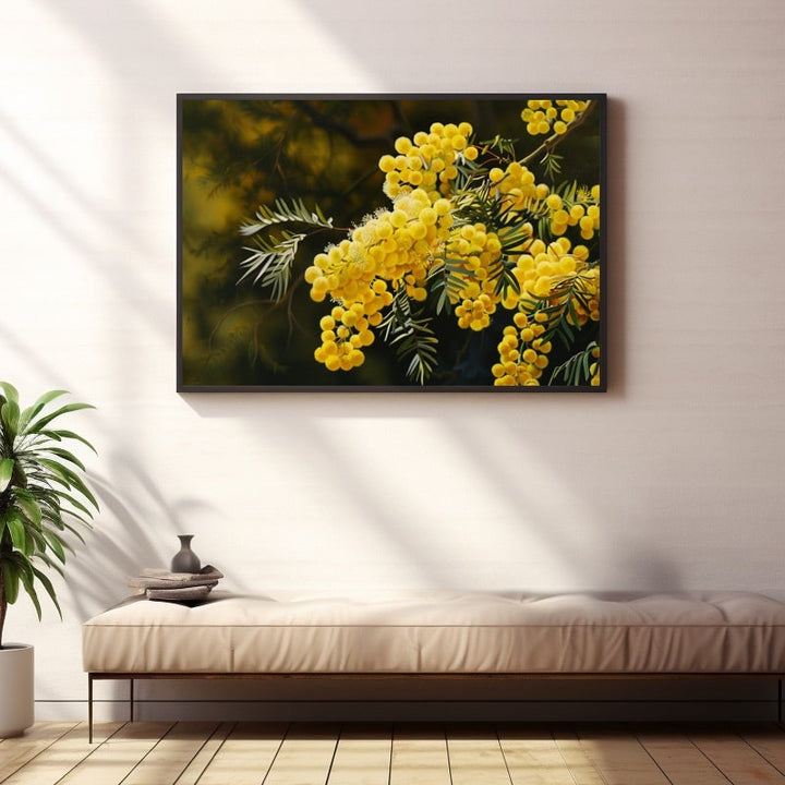 Peinture Huile Mimosa