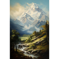 Thumbnail for Peinture Huile Montagne Tableau