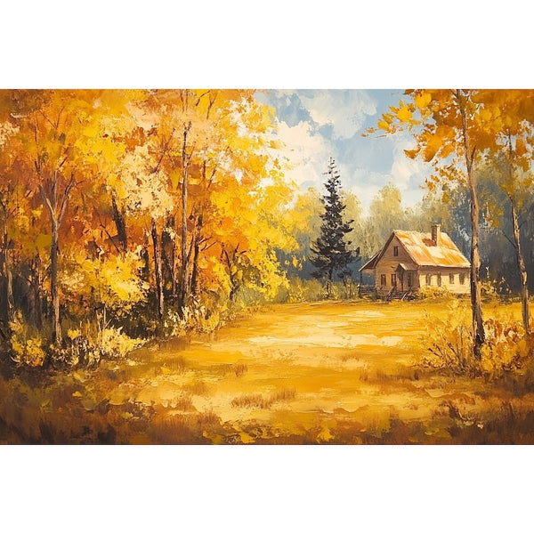 Peinture Huile Paysage Automne