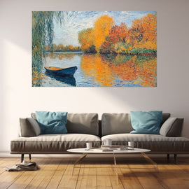 Peinture Impressionnisme Automne, art mural décoration nature