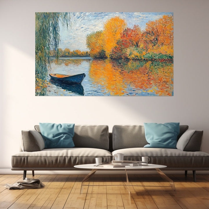 Peinture Impressionnisme Automne, art mural décoration nature