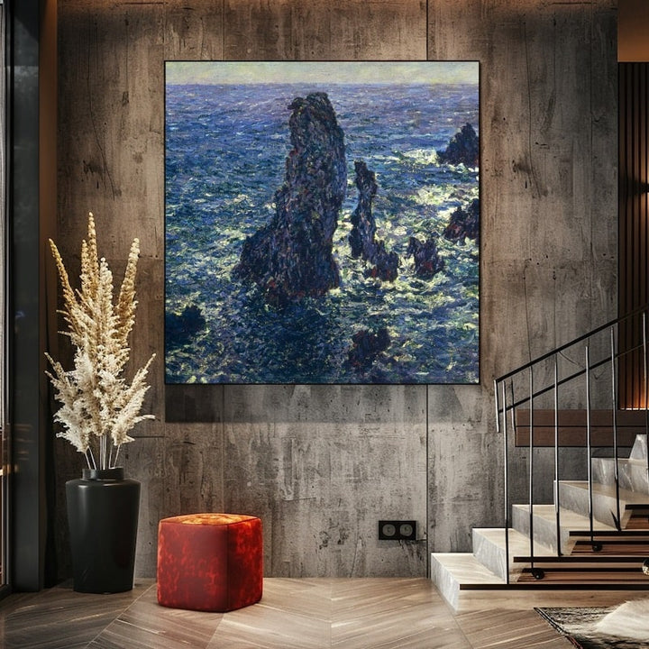 Peinture Impressionniste Mer, art mural décoration nature