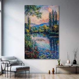 Peinture Impressionniste Paysage, art mural décoration nature