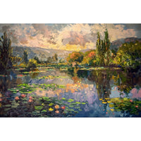 Thumbnail for Peinture Impressionniste de Paysage Avec Rivière