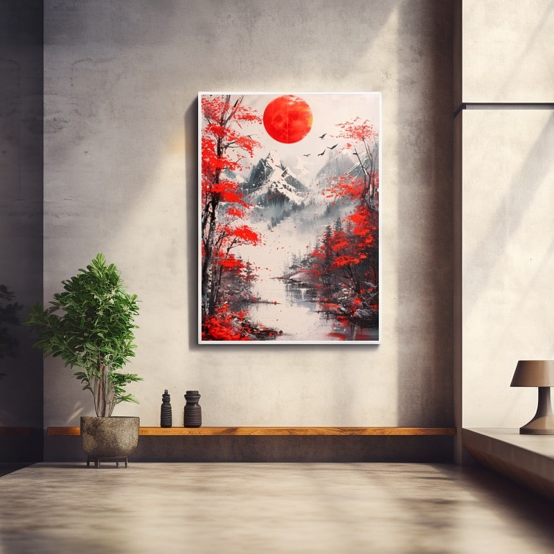 Peinture Japonaise Paysage