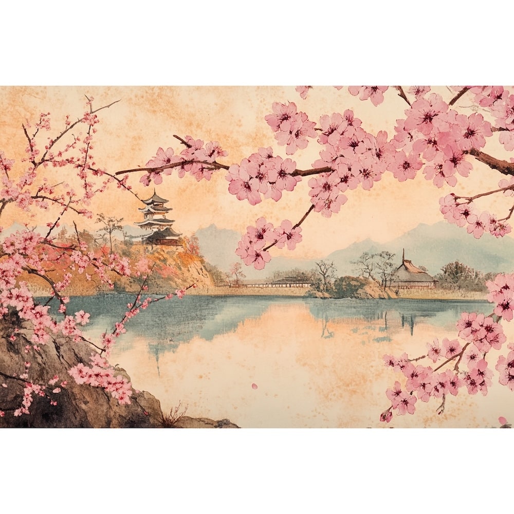 Peinture Japonaise du Sakura